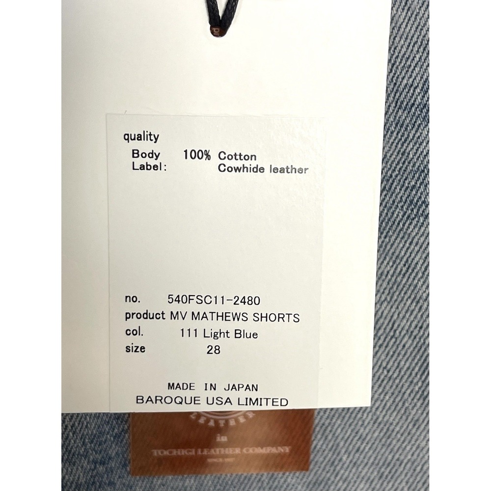 New! MOUSSY VINTAGE Mathews Cut Off Short Light Blue Distressed Raw Hem Denim 28 - Picture 4 of 16